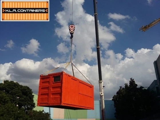 içamento de container com caminhão carga